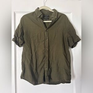 Banana Republic Dark Olive Oxford Shirt